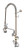 T&S Brass - B-0113-ADF10-BR - Single Hole Deck Mount Pre-Rinse, Supply Hoses-Stops-Elbows, 10-inch Add-On-Faucet - 36-inch Hose w/ Brush