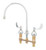 T&S Brass B-2866-01QT-VRF - Medical Faucet, 8-inch C/C,1/4 Turn Eternas, Swivel Gooseneck, B-Lt, 4-inch Wrist Action