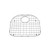 American Standard 8449.232100D.075 Portsmouth 23" X 21" D-Shape Kitchen Sink Grid