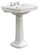 Cheviot 511/25-WH-8 MAYFAIR Pedestal Sink, White Sink