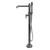 Graff G-2154-LM20F-PC Bali Floor Mounted Exposed Tub Filler (Rough & Trim), Polished Chrome