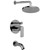 Graff G-7280-LM42S-WT - Contemporary Pressure Balancing Shower Set (Rough & Trim), Architectural White