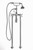 Cheviot 5102/3965-CH Free Standing Tub Filler With Hand Shower, Chrome Faucet