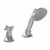 Graff G-6855-C15B-PN-T Finezza UNO Deck-Mounted Handshower & Diverter Set w/Cross Handle (Trim Only) , Polished Nickel
