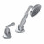 Graff G-6855-LM47B-BAU Finezza UNO Deck-Mounted Handshower & Diverter Set w/Lever Handle (Rough & Trim) , 24K Brushed Gold Plated