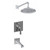 Graff G-7270-LM47S-BAU Contemporary Pressure Balancing Shower Set (Rough & Trim), 24K Brushed Gold Plated
