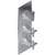 Graff G-8078-2C1L-PC-T M-Series Finezza UNO 3-Hole Trim Plate w/Finezza Handles (Vertical Installation), Polished Chrome