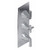 Graff G-8078-2L1C-PN-T M-Series Finezza UNO 3-Hole Trim Plate w/Finezza Handles (Vertical Installation), Polished Nickel