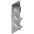 Graff G-8178-2C1L-AU-T M-Series Finezza DUE 3-Hole Trim Plate w/Finezza Handles (Vertical Installation), 24K Gold Plated