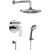Graff G-7279-LM42S-PC-T Contemporary Pressure Balancing Shower Set (Trim Only), Polished Chrome