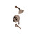 Graff - G-7165-LM34S-PN-T - Canterbury Collection Traditional Pressure Balancing Tub & Shower Set- Trim Only