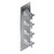 Graff G-8079-C15E0-OB-T M-Series Finezza UNO 4-Hole Trim Plate w/Cross Handles (Vertical Installation), Olive Bronze