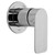 Graff G-8063-LM42S-BK-T - Sento Transfer Valve Trim Plate and Handle, Architectural Black