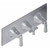 Graff G-8078H-2L1C-AU-T M-Series Finezza UNO 3-Hole Trim Plate w/Finezza Handles (Horizontal Installation), 24K Gold Plated