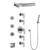 Graff GK1.124A-LM42S-PC Full Round LED Thermostatic Shower System, Polished Chrome