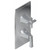 Graff G-8149-1L1C-BAU-T M-Series Finezza DUE 2-Hole Trim Plate w/Finezza Handles (Vertical Installation), 24K Brushed Gold Plated