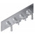 Graff G-8179H-2L2C-PN-T M-Series Finezza DUE 4-Hole Trim Plate w/Finezza Handles (Horizontal Installation), Polished Nickel