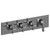 Graff G-8179H-3C1L-PN-T M-Series Finezza DUE 4-Hole Trim Plate w/Finezza Handles (Horizontal Installation), Polished Nickel