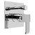 Graff G-7090-LM38S-BNi-T Qubic SOLID Trim Plate w/Handle, Brushed Nickel