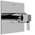 Graff G-7040-LM39S-BNi-T Qubic Tre SOLID Trim Plate w/Handle, Brushed Nickel