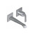 Graff G-6835-LM47W-BNi-T Finezza Wall Mount Lavatory Faucet (7 1/2" Spout) (Trim Only), Brushed Nickel