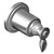 Graff G-8034-LM14E1-SN-T M-Series Transitional Stop/Volume Trim Plate with Topaz Handle, Steelnox (Satin Nickel)