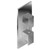 Graff G-8048-LM31E0-SN-T M-Series Square Thermostatic 2-Hole Trim Plate w/Solar Handle (Trim Only) , Steelnox (Satin Nickel)