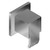 Graff G-8071-LM38E1-SN-T M-Series Square Two-Way Diverter Valve Trim Plate w/Qubic Handle, Steelnox (Satin Nickel)