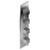 Graff G-8059-LM39E0-PN-T M-Series Square Thermostatic 4-Hole Trim Plate w/Qubic Tre Handle (Trim Only) , Polished Nickel