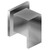 Graff G-8098-LM31E1-PC-T M-Series Square Stop/Volume Control Trim Plate w/Solar Handle , Polished Chrome