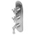 Graff G-8087-LM15C2-SN-T M-Series Transitional 3-Hole Trim Plate w/Handles (Vertical Installation), Steelnox (Satin Nickel)