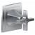 Graff G-8173-C15E1-BAU-T M-Series Finezza DUE 2-Way Diverter Trim Plate with Cross Handle , 24K Brushed Gold Plated
