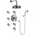 Graff GA1.222B-LM14-SN-T Adley/Nantucket Thermostatic Set w/Body Sprays & Handshower (Trim Only)