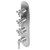 Graff G-8088-LM22C3-PN-T M-Series Transitional 4-Hole Trim Plate w/Cross Handles (Vertical Installation), Polished Nickel