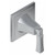 Graff G-8174-LM47E1-PC-T M-Series Finezza DUE 3-Way Diverter Trim Plate with Lever Handle, Polished Chrome