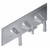 Graff G-8178H-2L1C-BNi-T M-Series Finezza DUE 3-Hole Trim Plate w/Finezza Handles (Horizontal Installation), Brushed Nickel
