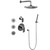 Graff GB5.122A-LM45S-BNi Full Thermostatic Shower System w/Diverter Valve, Brushed Nickel