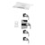 Graff AQ4.000A-LM40S-PC-T Ceiling-Mount Shower System - Trim, Polished Chrome