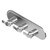 Graff G-8087H-LM20E0-SN-T M-Series Transitional 3-Hole Trim Plate w/Bali Handles (Horizontal Installation), Steelnox (Satin Nickel)