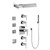 Graff GH1.124A-LM38S-PC-T Full Square LED Thermostatic Shower System - Trim, Polished Chrome