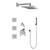 Graff GM2.122SG-LM40E0-PC M-Series Full Thermostatic Shower System w/Diverter Valve (Rough & Trim) , Polished Chrome