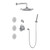 Graff GL2.122SG-LM44E0-BK M-Series Full Thermostatic Shower System w/Diverter Valve (Rough & Trim) , Architectural Black