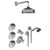 Graff GS2.122SG-C2E0-OB-T M-Series Full Thermostatic Shower System (Trim Only) , Olive Bronze