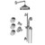 Graff GS2.112SG-C2E0-OB-T M-Series Full Thermostatic Shower System (Trim Only), Olive Bronze