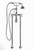 Cheviot 5102/3965-CH-LEV Free Standing Tub Filler With Hand Shower, Chrome Faucet