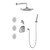 Graff GL2.122SG-LM42E0-PC-T M-Series Full Thermostatic Shower System w/Diverter Valve (Trim Only) , Polished Chrome