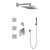 Graff GM2.122SG-C14E0-BAU-T M-Series Full Thermostatic Shower System w/Diverter Valve (Trim Only) , 24K Brushed Gold Plated
