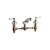 Chicago Faucets - 404-SWCP - Widespread Lavatory Faucet