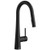 Chicago Faucets 434-ABMB Deck-mounted kitchen faucet with pull-down spout, single-hole mount, Matte Black