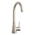 Chicago Faucets 436-ABBN Deck-Mounted 13" High Arc Kitchen Faucet, Single Lever, Brushed Nickel